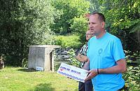 Postavitev oznake visoke vode na reki Kamniški Bistrici v Domžalah 7